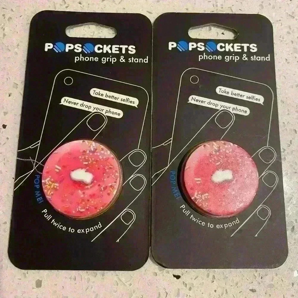 PopSocket Other - 2 Pink donut Pop sockets Phone grip and stand